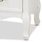 Baxton Studio Amalie White and Oak Finished 4-Drawer Accent Dresser 160-10240 - alternate 4